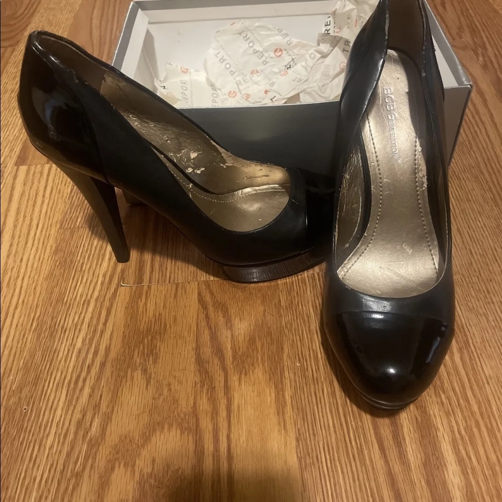BCBG black pumps size 10